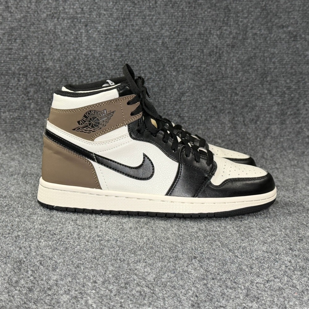 Jordan 1 Retro High Shoes Mens 8 Dark Mocha Leather Athletic Basketball Sneakers